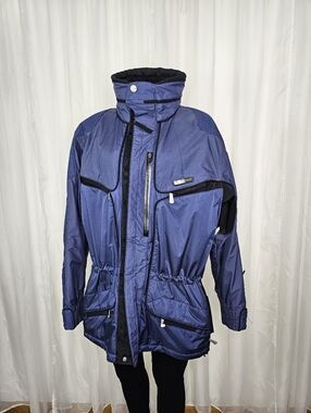 Vintage 90s Killy AWT Master Tech Ski Jacket Blue Gorpcore Retro Women's 40